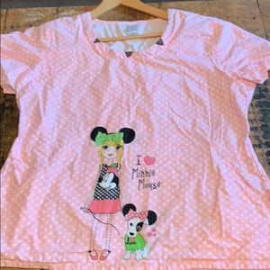 Disney scrub top